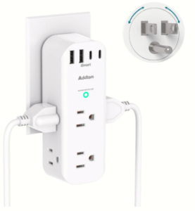 Addtam Surge Protector Wall Outlet Extender