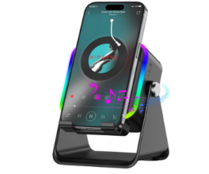 MILOUZ Wireless Induction Bluetooth Speaker with Phone Stand 