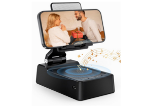 FRONTSUN Phone Stand with Bluetooth Speaker