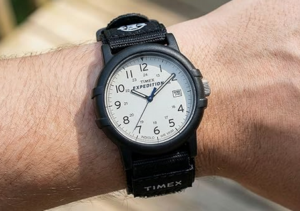 Timex Men's Expedition Camper Nylon/Leather Strap Watch