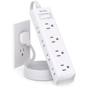 Addtam Flat Plug Power Strip