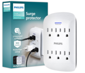 Philips 6-Outlet Extender Surge Protector