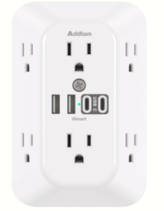 Addtam Surge Protector Outlet Extender