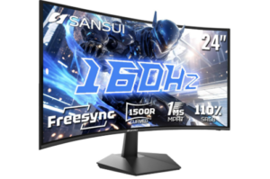 SANSUI 24 Inch Curved 160Hz Gaming Monitor