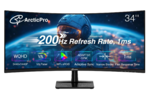 ArcticPro 34 inch 200Hz Curved Gaming Monitor
