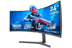 Gawfolk 34 Inch Curved Gaming Monitor 