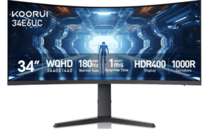 KOORUI 34-inch Curved Gaming Monitor