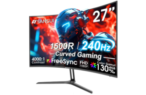 SANSUI 27 Inch Curved 240Hz Gaming Monitor